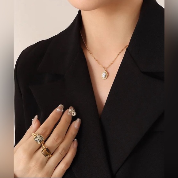 💎4 Necklaces For $59*Gemstone Necklaces*18K Gold Plated Turquoise Opal Howlite - Picture 8 of 8